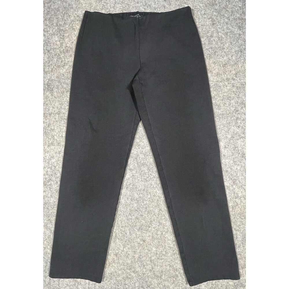 Eileen Fisher Women's Pull On Pants size Small Black Straight Leg